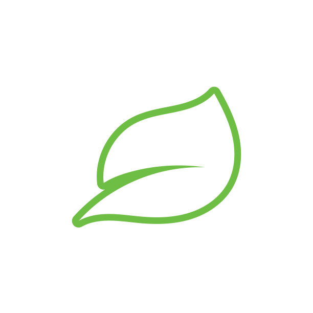 叶子标志绿色生态自然元素形象图片下载