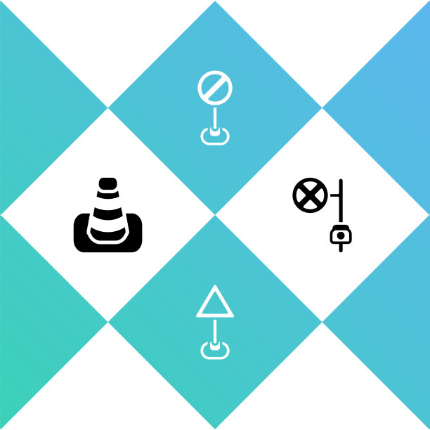 设置交通锥三角形警告空停图片下载