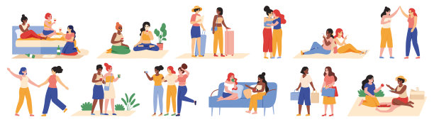 女性友谊快乐闺蜜活动图片下载