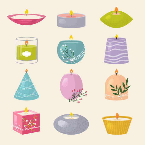 香薰蜡烛水疗沙龙象征造型图片下载