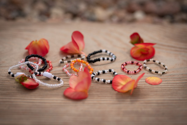 串珠首饰,戒指。图片下载