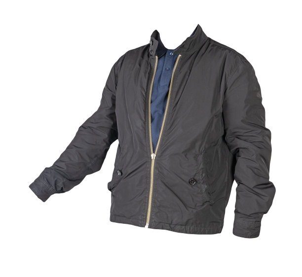 男夹克和衬衫被隔离在白色背景上。时尚的休闲装图片下载