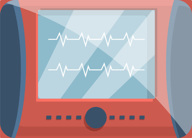 除颤器图标卡通风格图片下载
