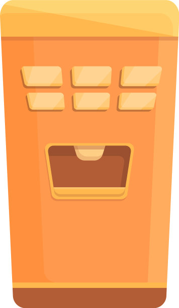 按钮饮料机图标卡通风格图片下载