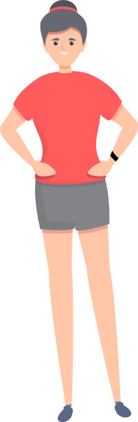 卡通风格的健身追踪器图标图片下载