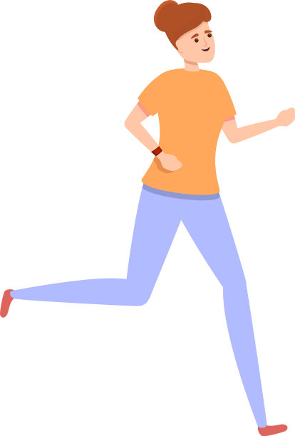 运动追踪器图标卡通风格图片下载