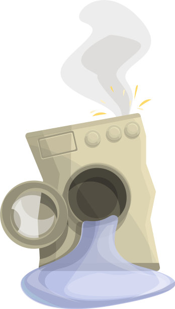 不修的洗衣机图标卡通风格图片下载