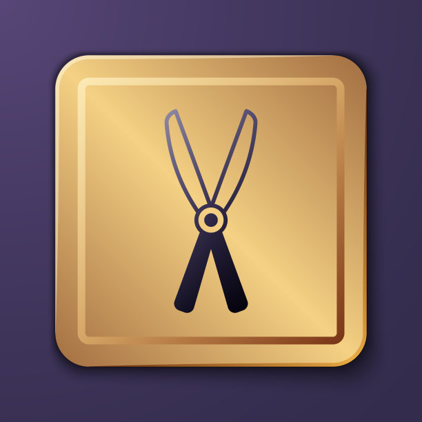 紫色园艺手工剪刀修剪图片下载