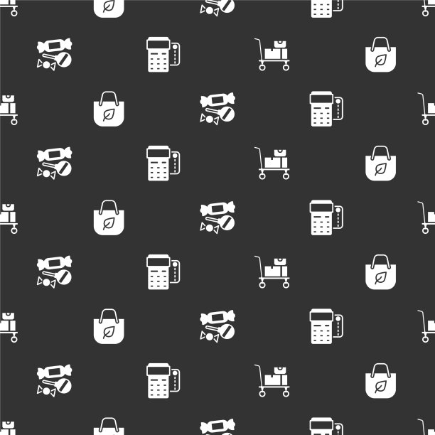 配备手推车和购物袋图片下载