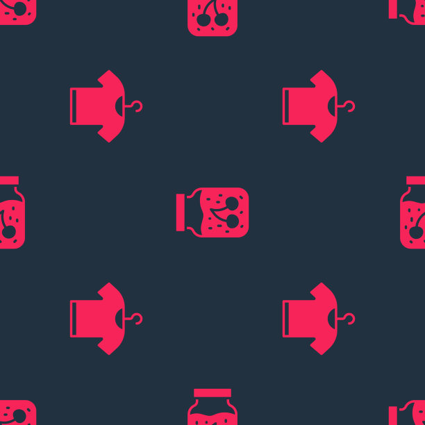 将t恤和果酱罐设置为无缝模式图片下载