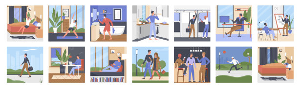 年轻人每天的生活方式都是一成不变的图片下载