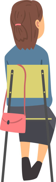 年轻女子坐在椅子上进行训练图片下载