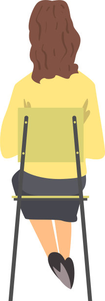 年轻女子坐在椅子上进行训练图片下载