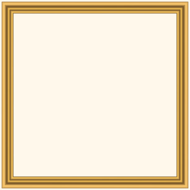 方形黄金复古木框架为您的设计。复古封面。文本。古董古色古香的黄金美丽的矩形框架绘画或照片。模板向量插图图片下载