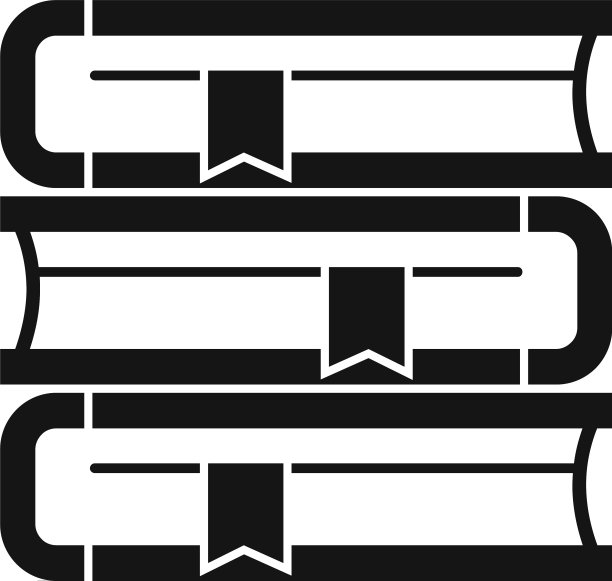 教学大纲书堆图标风格简单图片下载