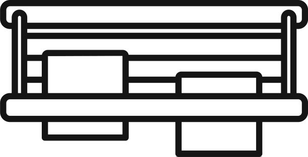 烘干机阳台图标轮廓风格图片下载