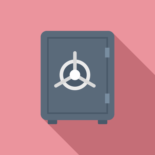 家钱安全图标扁平风格图片下载