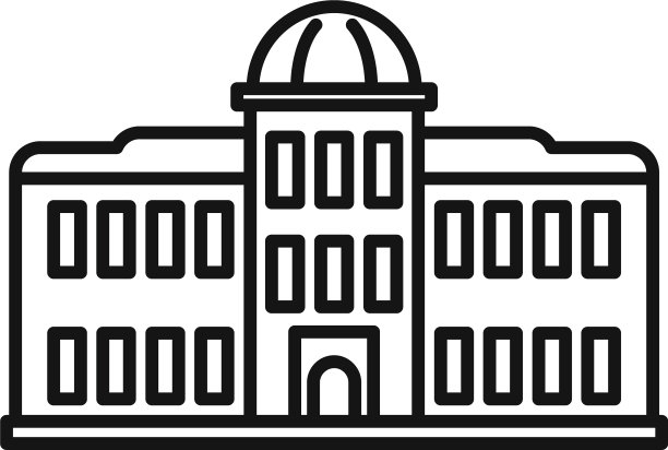 宫殿议会图标轮廓风格图片下载