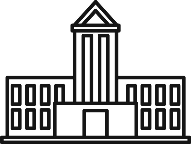 公共议会图标轮廓风格图片下载