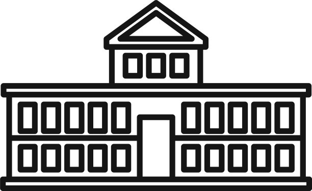 议会吸引图标轮廓风格图片下载