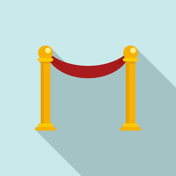 博物馆屏障图标风格扁平图片下载