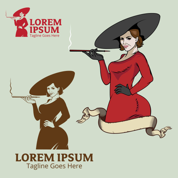 穿红衣服戴大帽子的有钱女人图片下载