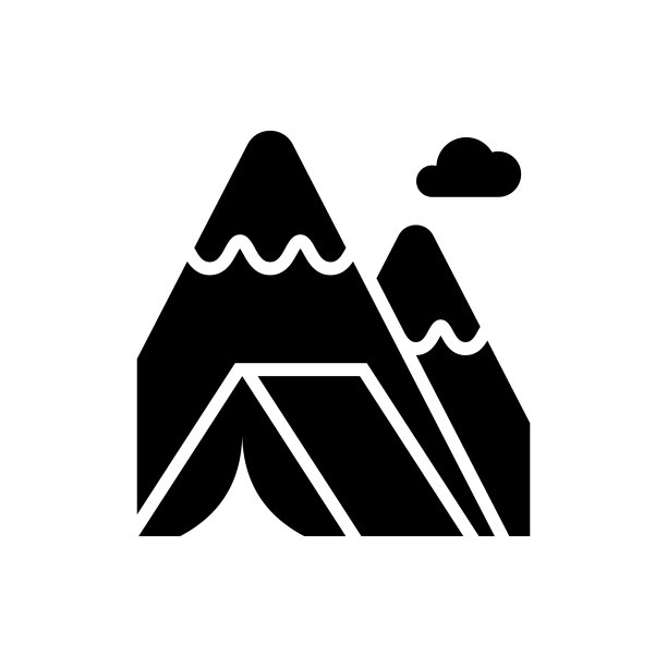 野营帐篷矢量立体图标风格的插图。EPS 10个文件图片下载