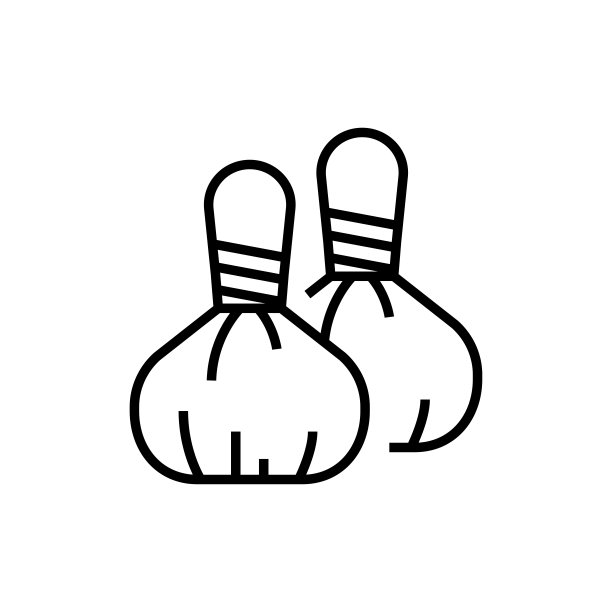 热敷按摩图标。温泉浴场矢量图图片下载