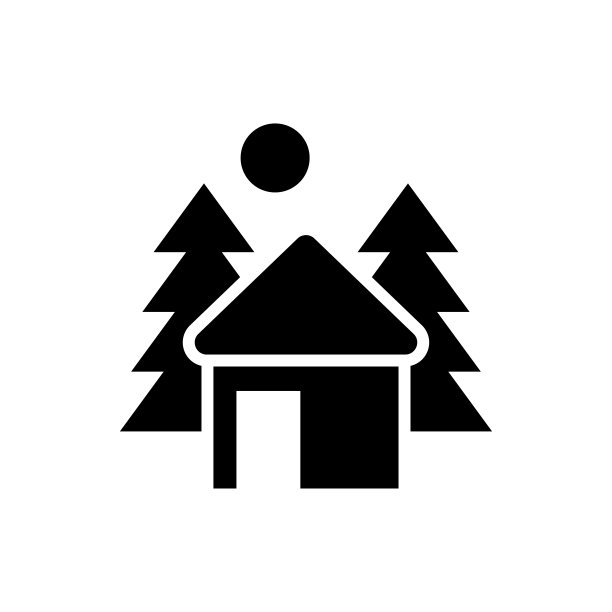 Hut矢量固体图标风格插图。EPS 10个文件图片下载