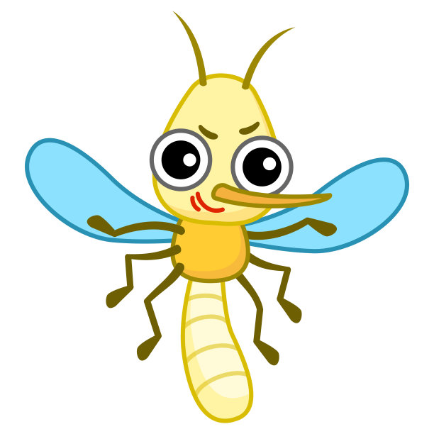 有趣的卡通人物蚊子图片下载