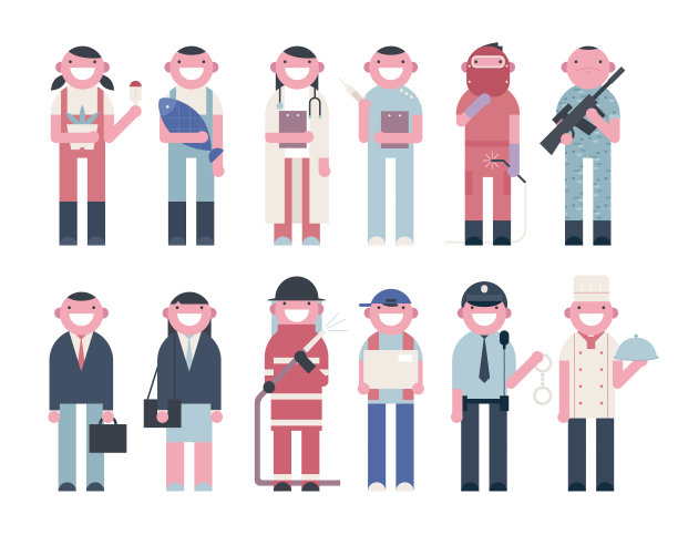 职业制服角色图片下载