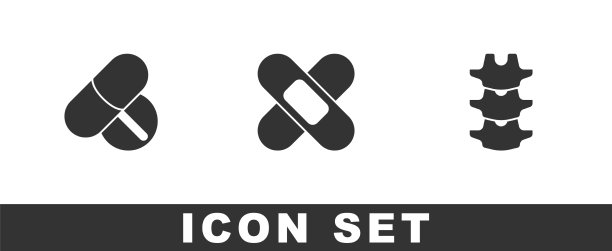 固定药片或药片交叉绷带图片下载