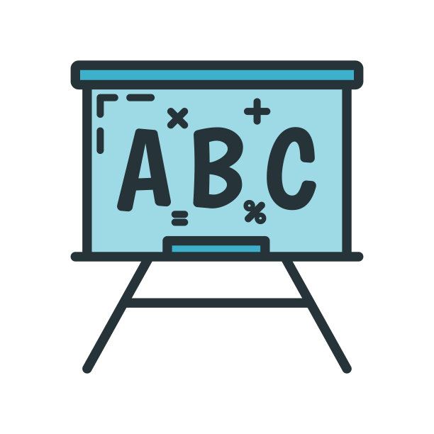 学校黑板上的图标，教育机构的过程，回到学校轮廓平面矢量插图，孤立在白色上。概念供应的象征。图片下载