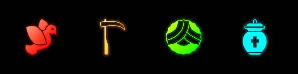 鸽子砍下纪念花圈和骨灰瓮图片下载