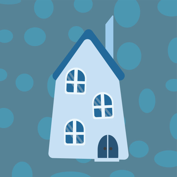 复古风格的可爱房子图片下载