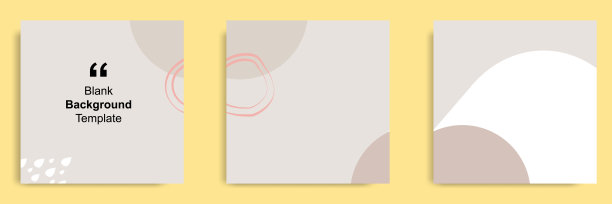 集合抽象的有机背景在方形的多用途用途，社交媒体饲料横幅，笔记，书，杂志封面模板布局在粉红色棕色。图片下载