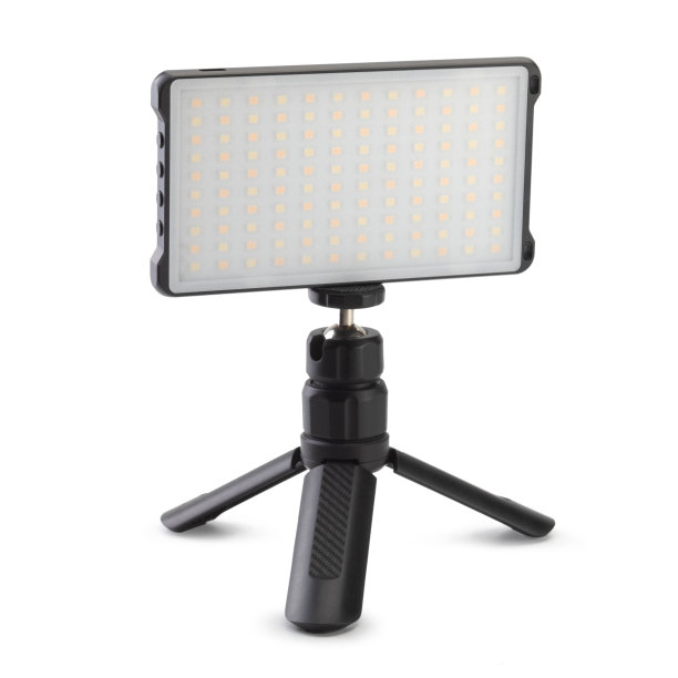 三脚架上的小型led灯，用于照片和视频制作图片下载