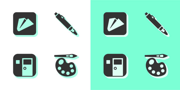 用调色板纸画飞机图片下载