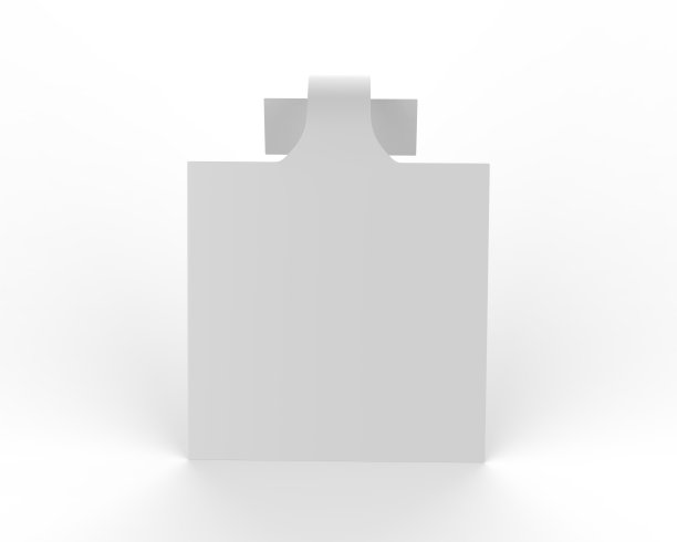 空白白色广告PVC货架摆动塑料货架耳环购物中心。图片下载