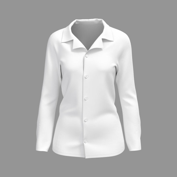 长袖野营衬衫模型图片下载