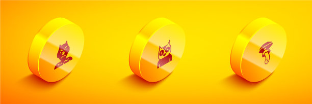 设置等距krampus, heck，猫头鹰和图片下载