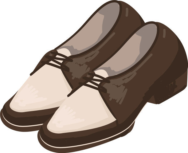20世纪50年代，鞋子和衣服流行男士鞋类图片下载