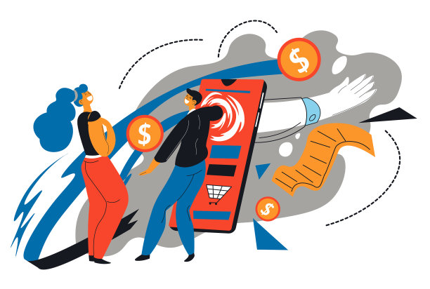 网上商务和网上商店购物图片下载