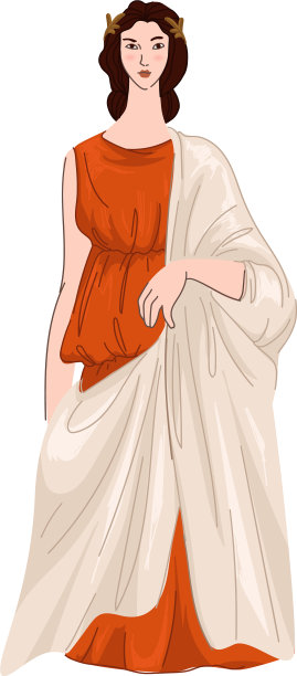 女人穿着罗马服装或长袍古色古香图片下载