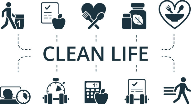 清洁生活图标集收集包含包图片下载