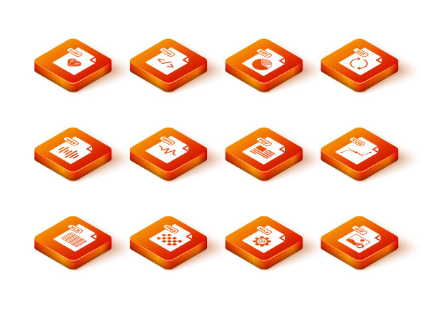 设置XLS文件文档，PNG, WAV, MP3, MAX, PDF, GIF和SVG图标。向量图片下载