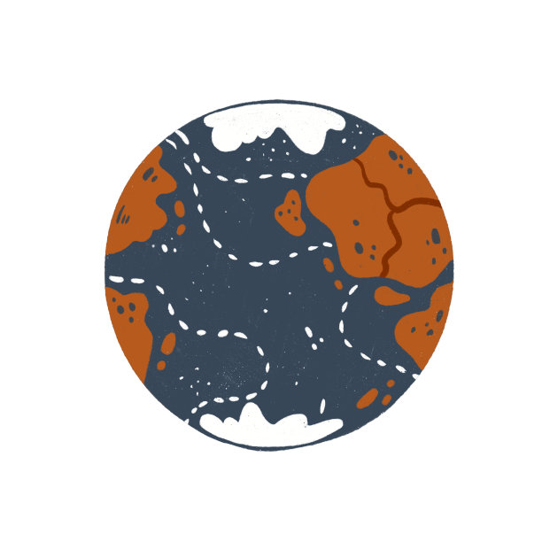 行星地球的插图。简单的行星。幻想扁平孤立的物体。抽象的空间对象。大星球插图。宇宙冒险。天文学草图。未来的象征。宇宙的概念。图片下载