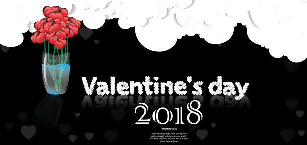 情人节。创意和概念诠释现代。图片下载