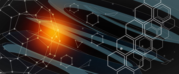 线与点连接风格的技术背景图片下载