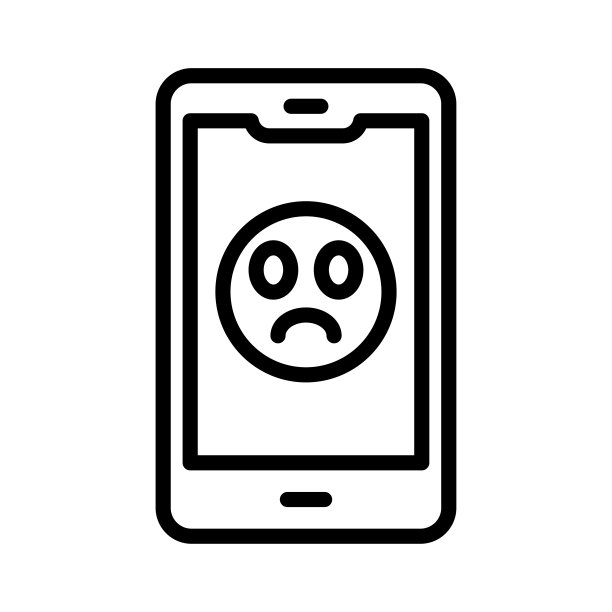 手机图标上的负面反应图片下载